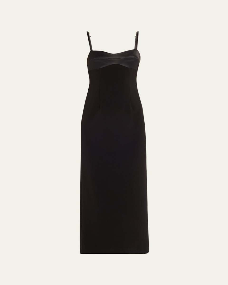 Salome Scuba Midi Dress